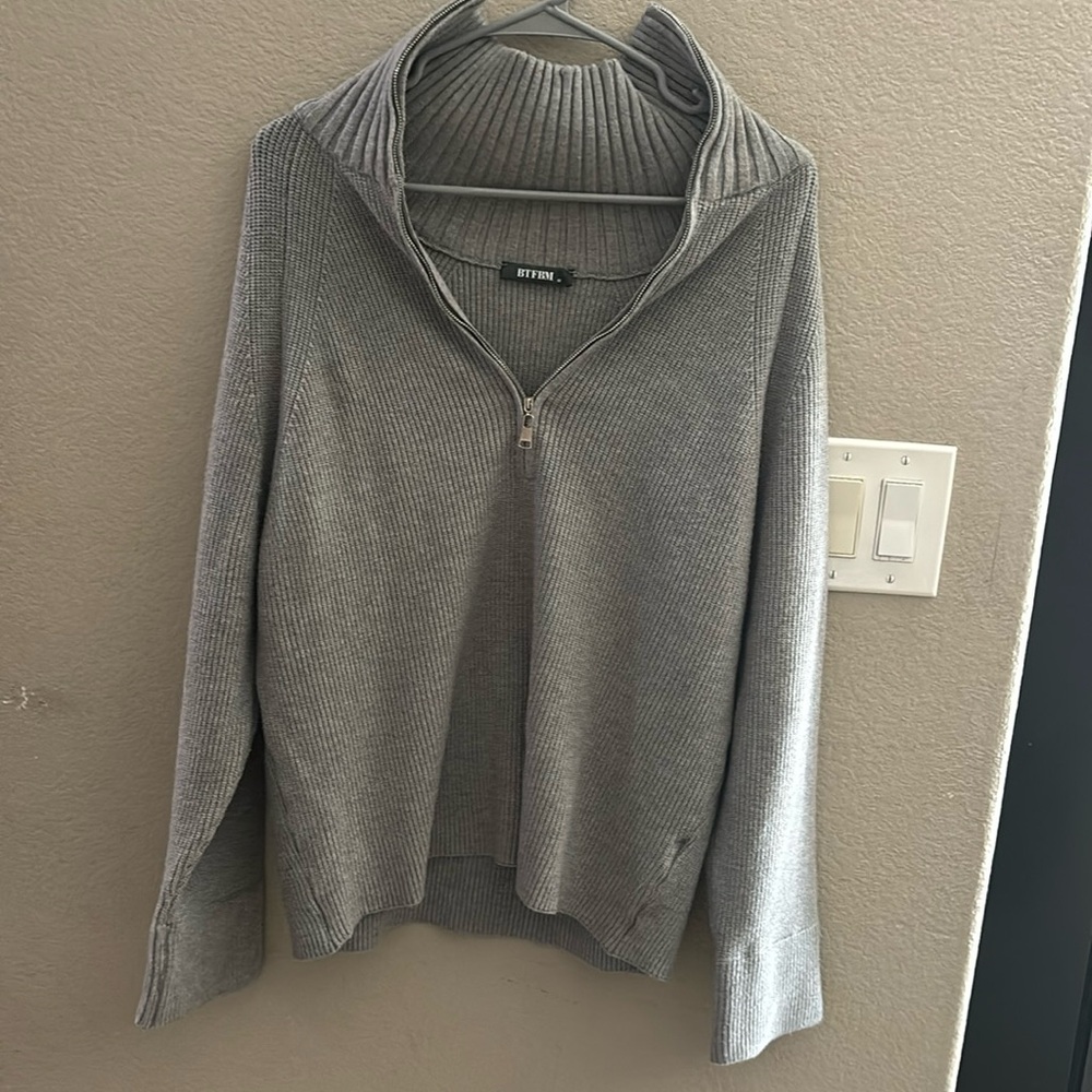 Women’s Casual Long Sleeve Half Zip Pullover Sweaters
